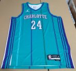 Maillot de Basket #24 Miller Charlotte Hornets 23-24 retro Vert